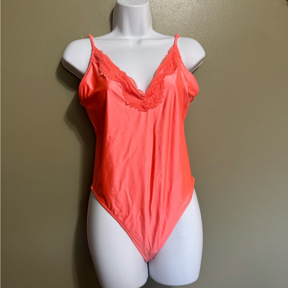 Aerie Shine Lace Plunge One Piece Swimsuit, Size M, NWT